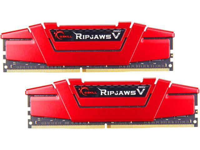 G.SKILL Ripjaws V Series 32GB (2 x 16GB) 288-Pin PC RAM DDR4 3600 (PC4 28800) Desktop Memory Model F4-3600C19D-32GVRB