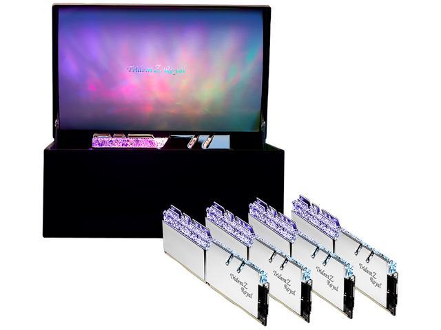 G.SKILL Trident Z Royal Series 32GB (4 x 8GB) 288-Pin PC RAM DDR4 3600 (PC4 28800) Desktop Memory - Collector Edition Model F4-3600C16Q-32GTRSU