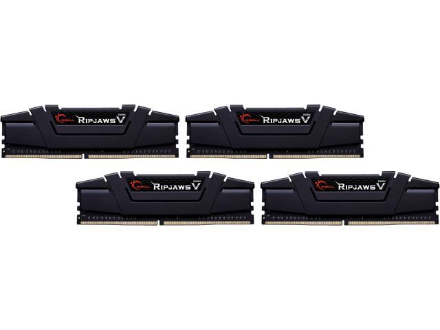 G.SKILL Ripjaws V Series 32GB (4 x 8GB) 288-Pin PC RAM DDR4 3600 (PC4 28800) Desktop Memory Model F4-3600C16Q-32GVKC