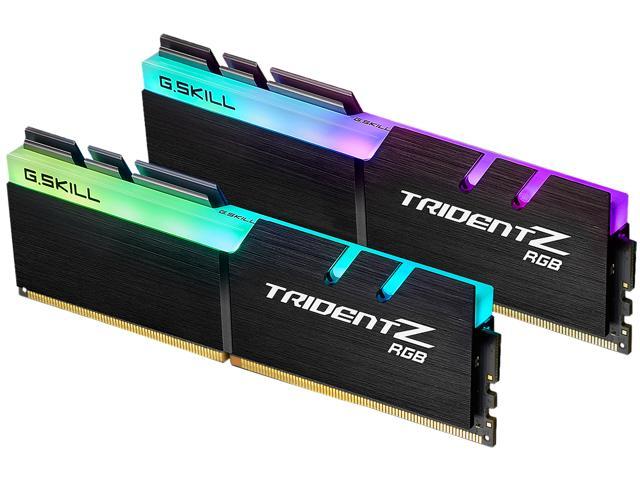 G.SKILL TridentZ RGB Series 32GB (2 x 16GB) DDR4 3600 (PC4 28800) Desktop Memory Model F4-3600C16D-32GTZR