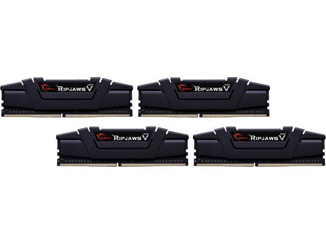 G.SKILL Ripjaws V Series 128GB (4 x 32GB) 288-Pin PC RAM DDR4 3200 (PC4 25600) Desktop Memory Model F4-3200C16Q-128GVK