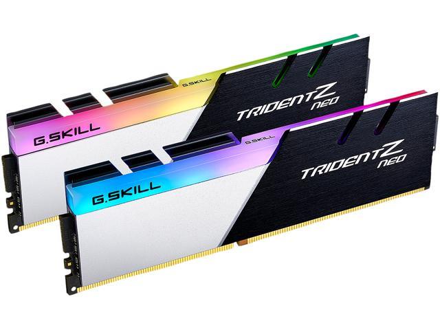 G.SKILL Trident Z Neo Series 64GB (2 x 32GB) 288-Pin PC RAM DDR4 3200 (PC4 25600) Desktop Memory Model F4-3200C16D-64GTZN