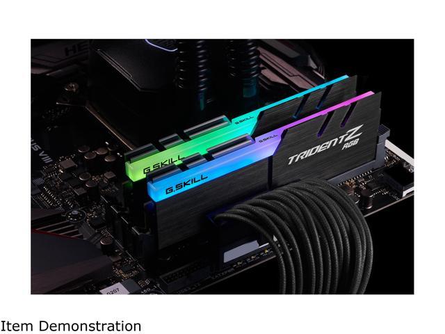 G.SKILL TridentZ RGB Series 32GB (2 x 16GB) 288-Pin PC RAM DDR4 4266 (PC4 34100) Desktop Memory Model F4-4266C17D-32GTZRB