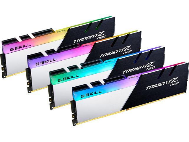 G.SKILL Trident Z Neo Series 128GB (4 x 32GB) 288-Pin PC RAM DDR4 3600 (PC4 28800) Desktop Memory Model F4-3600C16Q-128GTZN
