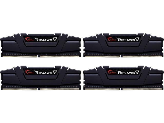 G.SKILL Ripjaws V Series 128GB (4 x 32GB) 288-Pin PC RAM DDR4 3600 (PC4 28800) Desktop Memory Model F4-3600C16Q-128GVK