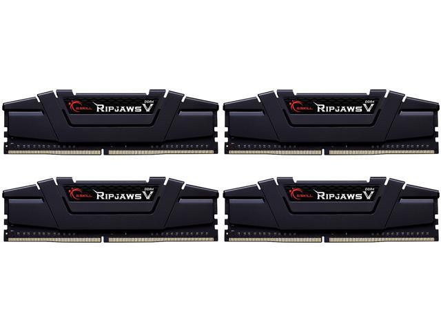 G.SKILL Ripjaws V Series 128GB (4 x 32GB) 288-Pin PC RAM DDR4 3200 (PC4 25600) Desktop Memory Model F4-3200C14Q-128GVK