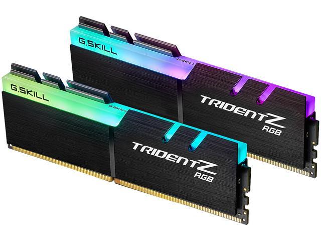 G.SKILL TridentZ RGB Series 32GB (2 x 16GB) 288-Pin PC RAM DDR4 4000 (PC4 32000) Desktop Memory Model F4-4000C18D-32GTZR