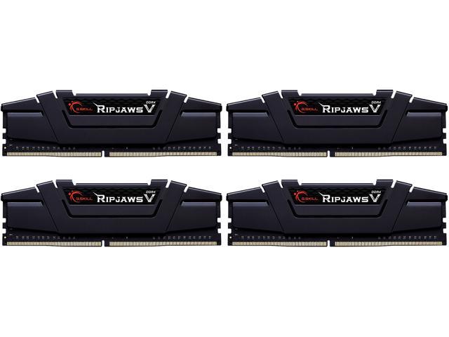 G.SKILL Ripjaws V Series 32GB (4 x 8GB) 288-Pin PC RAM DDR4 4000 (PC4 32000) Desktop Memory Model F4-4000C18Q-32GVK