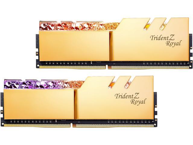 G.SKILL Trident Z Royal Series 16GB (2 x 8GB) 288-Pin PC RAM DDR4 4000 (PC4 32000) Desktop Memory Model F4-4000C16D-16GTRGA