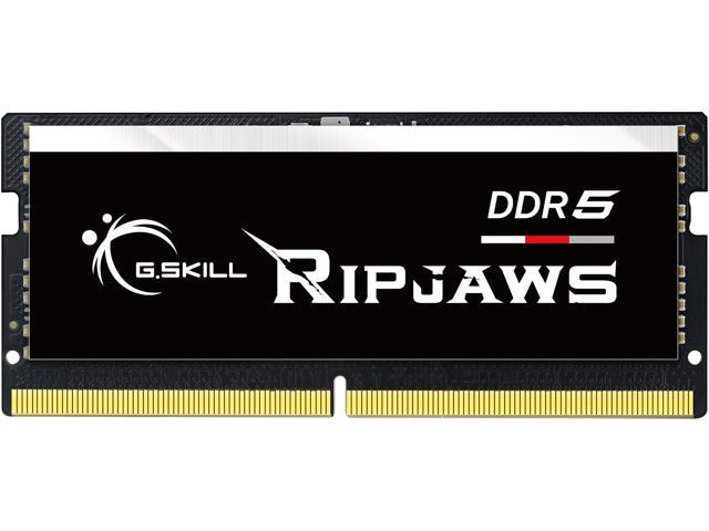 G.SKILL Ripjaws Series 32GB 262-Pin DDR5 SO-DIMM DDR5 4800 (PC4 38400) Laptop Memory Model F5-4800S3838A32GX1-RS