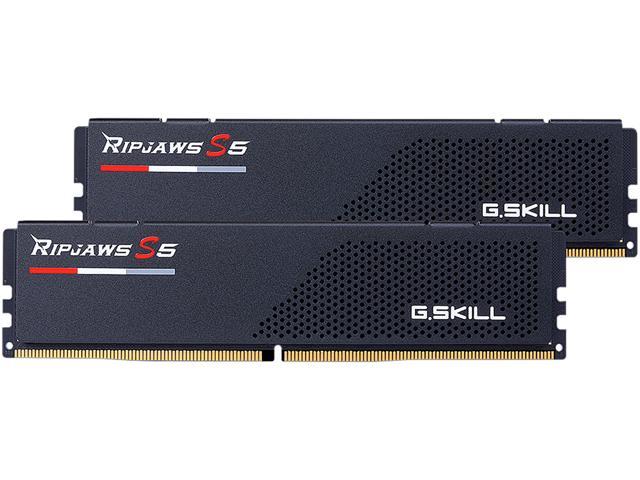 G.SKILL Ripjaws S5 Series 32GB (2 x 16GB) 288-Pin PC RAM DDR5 5200 Desktop Memory Model F5-5200J2834F16GX2-RS5K