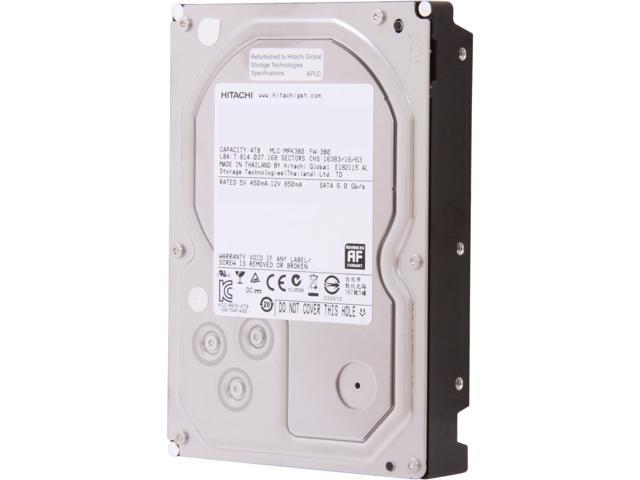 Hitachi GST Deskstar 7K4000 HDS724040ALA640 (0F14681) 4TB 7200 RPM 64MB Cache SATA 6.0Gb/s 3.5" Internal Hard Drive Bare Drive
