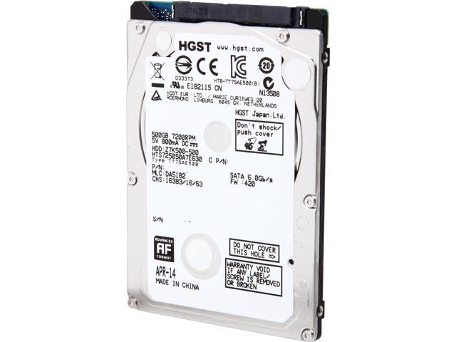 HGST Travelstar H2IK5003272SP (0S03788) 500GB 7200 RPM 32MB Cache SATA 6.0Gb/s 2.5" Internal Notebook Hard Drive Bare Drive