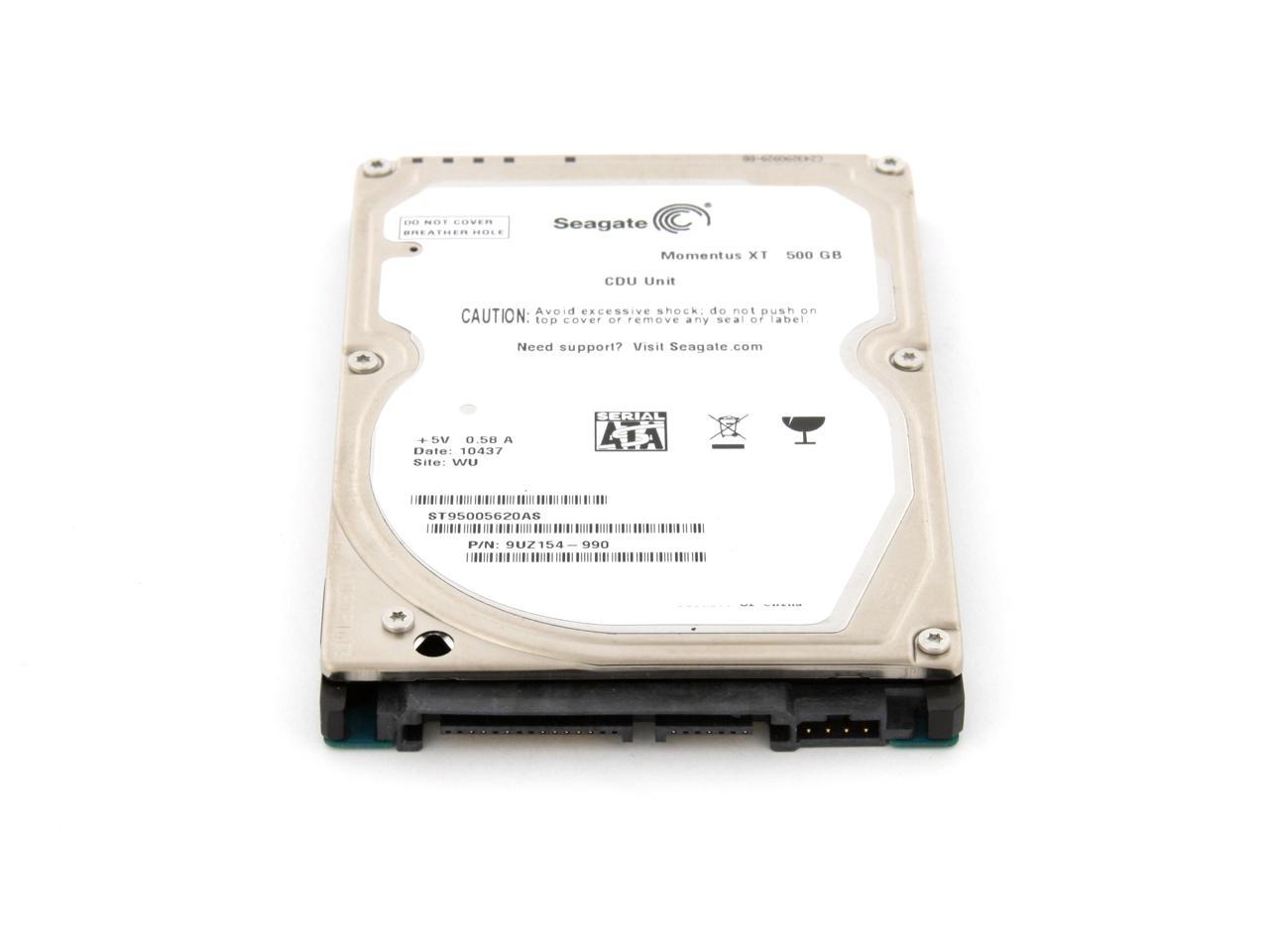 Seagate Momentus XT ST95005620AS 500GB 7200 RPM 32MB Cache SATA 3.0Gb/s with NCQ 2.5" Solid State Hybrid Drive Bare Drive