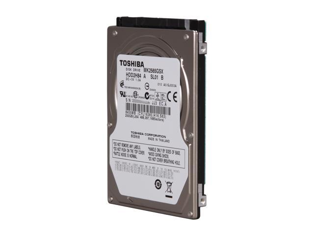 TOSHIBA MK2565GSX 250GB 5400 RPM 8MB Cache SATA 3.0Gb/s 2.5" Internal Notebook Hard Drive Bare Drive