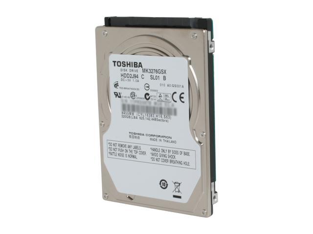 TOSHIBA MK3276GSX 320GB 5400 RPM 8MB Cache SATA 3.0Gb/s 2.5" Internal Notebook Hard Drive Bare Drive