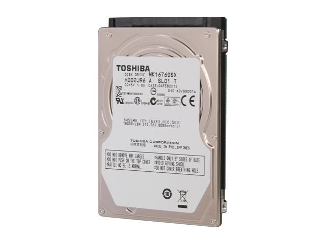TOSHIBA MK1676GSX (HDD2J96) 160GB 5400 RPM SATA 2.5" Internal Notebook Hard Drive