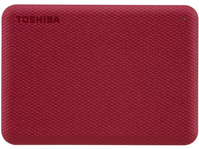 TOSHIBA 1TB Canvio Advance Portable External Hard Drive USB 3.0 Model HDTCA10XR3AA Red