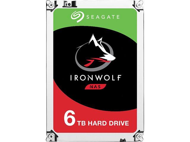 Seagate IronWolf 6TB NAS Hard Drive 7200 RPM 256MB Cache SATA 6.0Gb/s CMR 3.5" Internal HDD for RAID Network Attached Storage ST6000VN0033