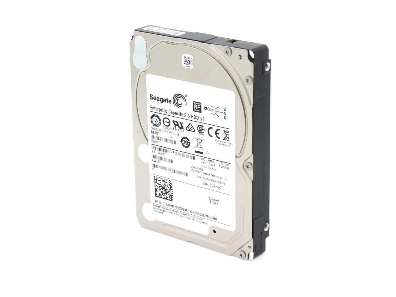 Seagate 1TB Enterprise Capacity 2.5 Internal Hard Disk Drive SAS 12Gb/s 7200 RPM 128MB Cache Model ST1000NX0333