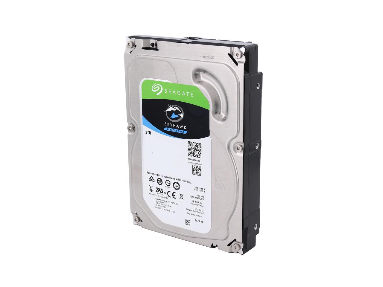 Seagate SkyHawk 2TB Surveillance Hard Drive 64MB Cache SATA 6.0Gb/s 3.5" Internal Hard Drive ST2000VX008