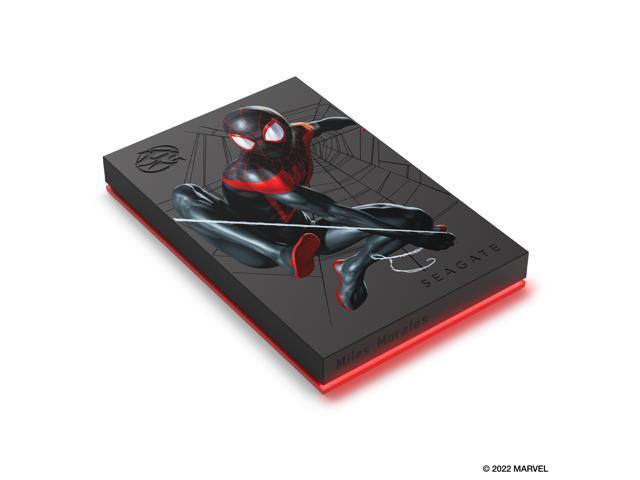 Seagate Miles Morales Special Edition FireCuda External HDD 2TB - USB 3.2 Gen 1, LED RGB lighting Red (STKL2000419)