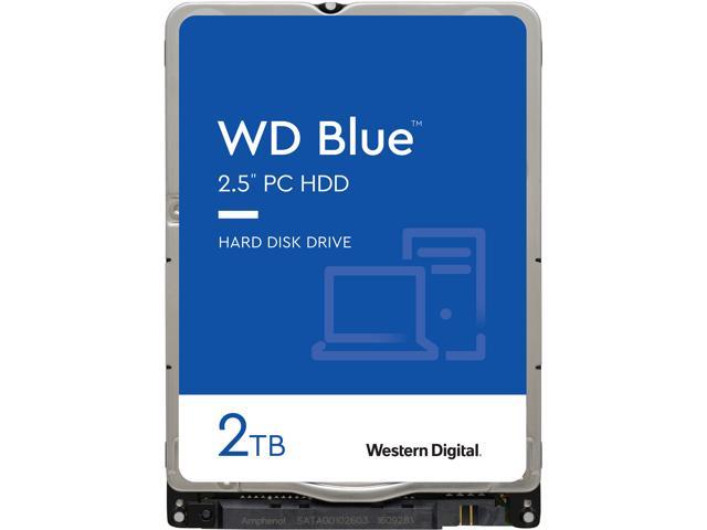 WD Blue WD20SPZX 2TB 5400 RPM 128MB Cache SATA 6.0Gb/s 2.5" Internal Notebook Hard Drive