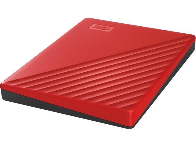 WD 2TB My Passport Portable Hard Drive USB 3.2 Gen 1 Model WDBYVG0020BRD Red