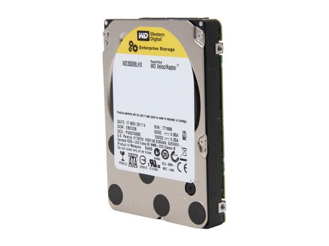 Western Digital WD VelociRaptor WD3000BLHX 300GB 10000 RPM 32MB Cache SATA 3.0Gb/s 2.5" Enterprise Hard Drive Bare Drive