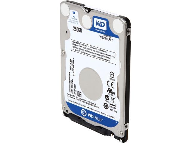 Western Digital Scorpio Blue WD2500LPVT 250GB 5400 RPM 8MB Cache SATA 3.0Gb/s 2.5" Internal Notebook Hard Drive Bare Drive
