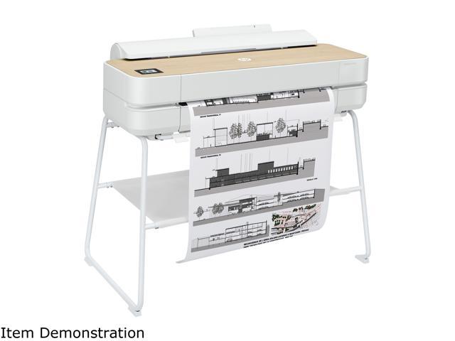 HP Designjet Studio Up to 2400 x 1200 Optimized dpi Color Print Quality Thermal Inkjet Color Wood Large Format Wireless Plotter Printer - 24", with High-Tech Wood Design