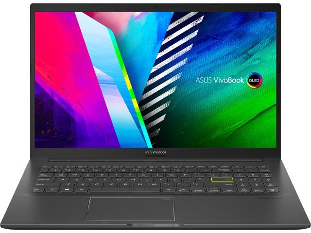 ASUS VivoBook 15 OLED K513 Laptop, 15.6 OLED Display, Intel i7-1165G7 CPU, NVIDIA GeForce MX350 GPU, 8GB RAM, 512GB PCIe SSD, Fingerprint Reader, Windows 10 Home, Indie Black, K513EQ-NB74 - Only at Newegg