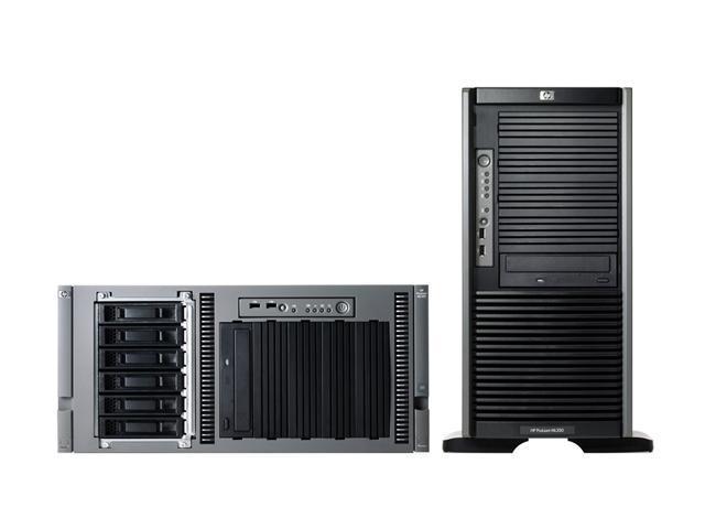 HP ProLiant ML350 G5 Tower Xeon E5320 1.86 GHz 1 GB DDR2 Servers 1 x Quad-Core Intel Xeon E5320 (1.86 GHz, 80 Watts, 1066 FSB) 1 GB (2 x 512 MB) PC2-5300 Fully Buffered DIMMs (DDR2-667) 438730-001