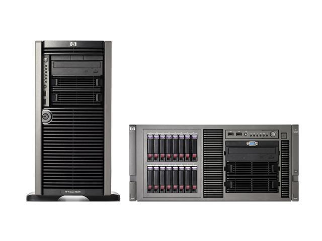 HP ProLiant ML370 G5 Rack Dual Xeon 5150 2.67 GHz 4 GB DDR2 Servers 2 x Dual-Core Intel Xeon 5150 (2.67 GHz, 65 Watts, 1333 FSB) 4 GB (2 x 2 GB) PC2-5300 Fully Buffered DIMMs (DDR2-667) running at 533 MHz 416620-001