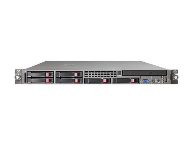 HP ProLiant DL360 G5 Rack Xeon E5310 1.60 GHz 1GB DDR2 Servers 1 x  Quad-Core Intel Xeon E5310 (1.60 GHz 80 Watts, 1066 FSB) 1 GB (2 x 512 MB) PC2-5300 Fully Buffered DIMMs (DDR2-667) 438312-001