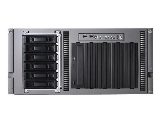 HP Rack ProLiant ML350 G5 Xeon E5420 2.50GHz Quad Core SAS SFF Array Rack Server Quad-Core Intel Xeon E5420 Processor (2.50 GHz, 80 Watts, 1333 FSB) 2 GB (2 x 1GB) standard 458243-001