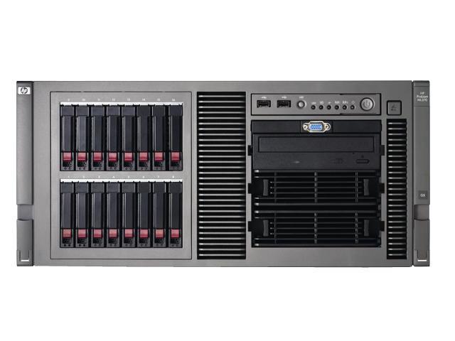 HP Rack ProLiant ML370 G5 Xeon X5450 3GHz Quad Core Performance Rack Server (458342-001) (2) Quad-Core Intel Xeon Processor X5450 (3.00 GHz, 1333MHz FSB, 120W) 4GB (4 x 1GB) 458342-001