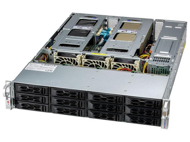 SUPERMICRO 2U Dual Intel Xeon Gold 5320 full Server System, 26 Core, 52 Threads, 128 GB DDR4 Memory, 960G NVMe M.2 SSD.