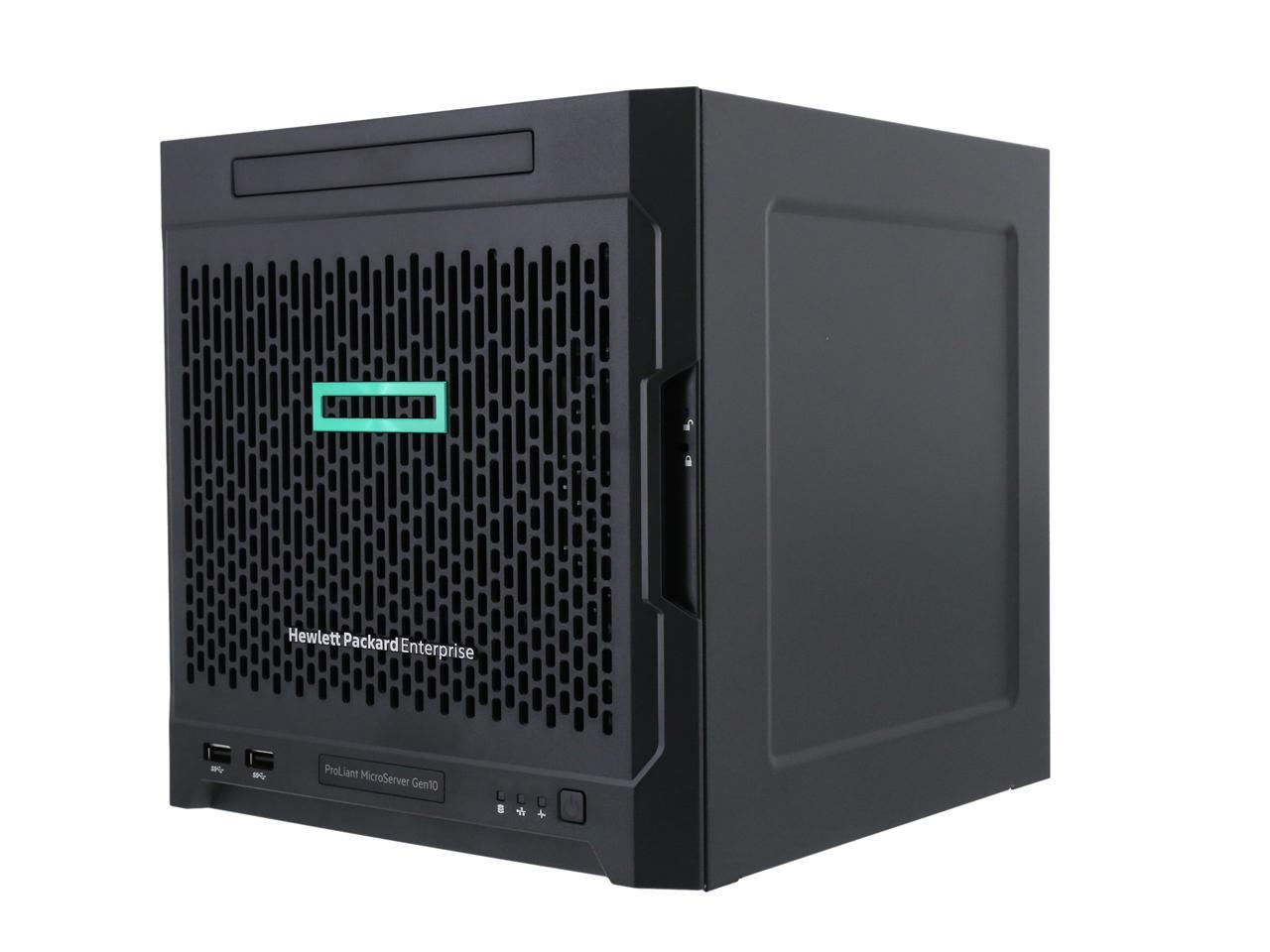 HPE ProLiant MicroServer Gen10 Ultra Micro Tower 4 HPE LFF SATA Performance Server AMD Opteron X3418 8GB (1 x 8GB) PC4-2400T DDR4 P07203-S01