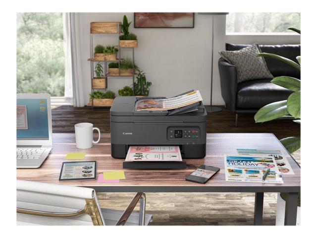 Canon PIXMA TR7020a Approx. 13.0 ipm Black Print Speed Wireless PictBridge
Wi-Fi (802.11b/g/n wireless networking, 2.4 GHz)
Bluetooth 4.0 LE (Low Energy) InkJet MFC / All-In-One Color Wireless All-in-One Printer Black