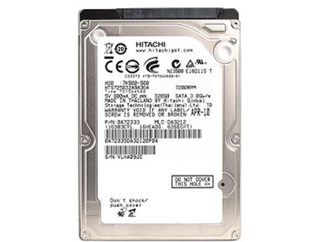 Hitachi Travelstar 7K500 320GB SATA 2.5" Hard Drive 7200RPM 16MB HTS725032A9A364