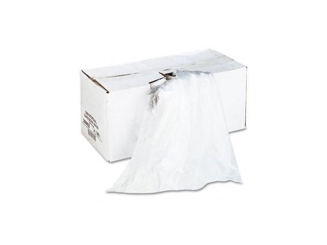 High-Density Shredder Bags, 28w x 22d x 48h, 100 Bags/Carton, Clear - UNV35952