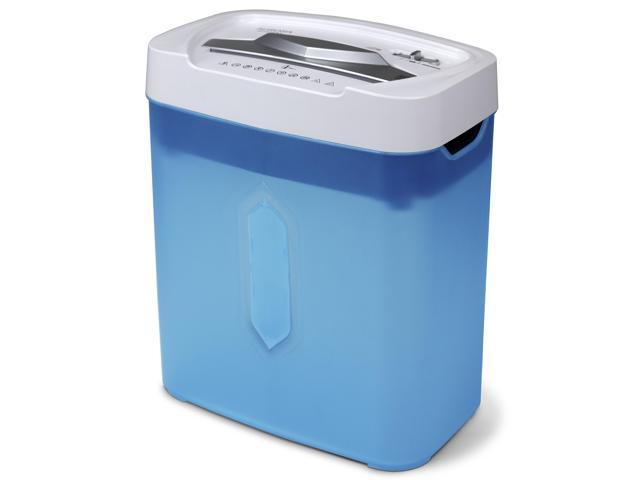 Aurora AU1232XA Anti-Jam 12-Sheet Crosscut Paper/ Credit Card Shredder with 5.2-gallon Wastebasket (White/ Semi Translucent Blue)