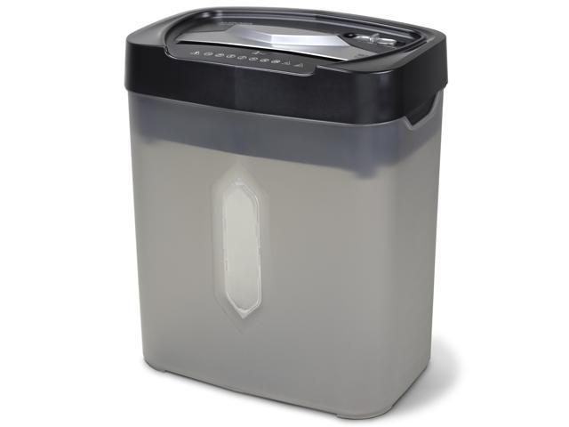 Aurora AU1232XB Anti-Jam 12-Sheet Crosscut Paper/ Credit Card Shredder with 5.2-gallon Wastebasket (Black/ Semi Translucent Gray)