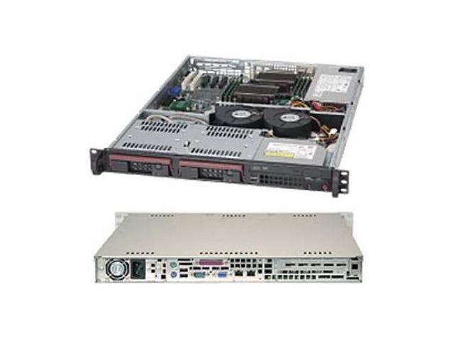 Supermicro CSE-811TQ-600B 600W 1U Rackmount Server Chassis (Black)