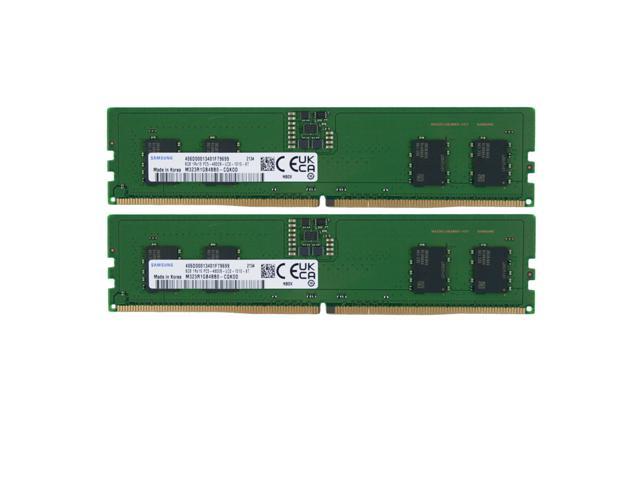 Samsung M323R1GB4BB0-CQK Dual RAM DDR5 4800MHz 16GB (2 x 8GB) 1Rx16 PC5-38400R U-DIMM OEM NON-ECC Desktop Memory