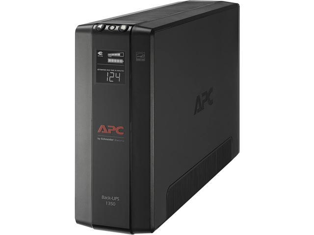 APC UPS, 1350VA UPS Battery Backup & Surge Protector, BX1350M Backup Battery, AVR, Dataline Protection and LCD Display, Back-UPS Pro Uninterruptible Power Supply
