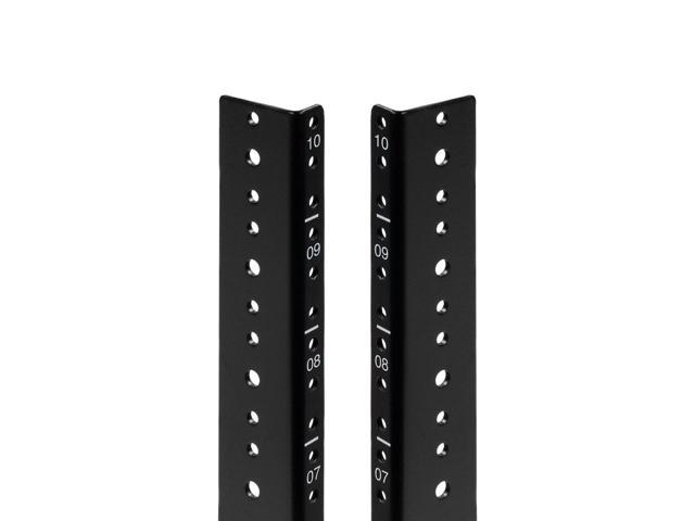 NavePoint 10U Vertical Rack Rail Pair DIY Kit with Hardware