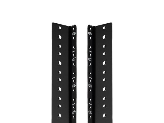NavePoint 8U Vertical Rack Rail Pair DIY Kit with Hardware