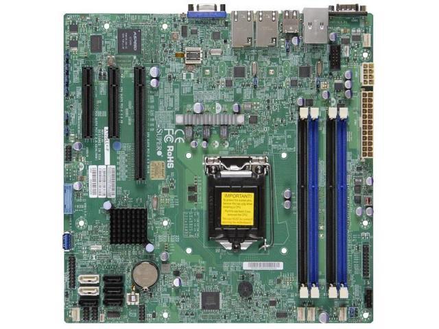 Supermicro X10SLM+-F-B LGA1150/ Intel C224 PCH/ DDR3/ SATA3&USB3.0/ V&2GbE/ MicroATX Server Motherbo